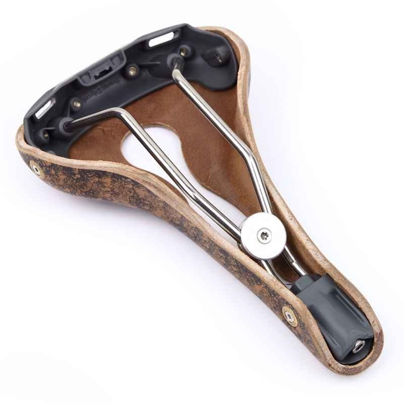 Gilles Berthoud aspin open leather saddle (cork)