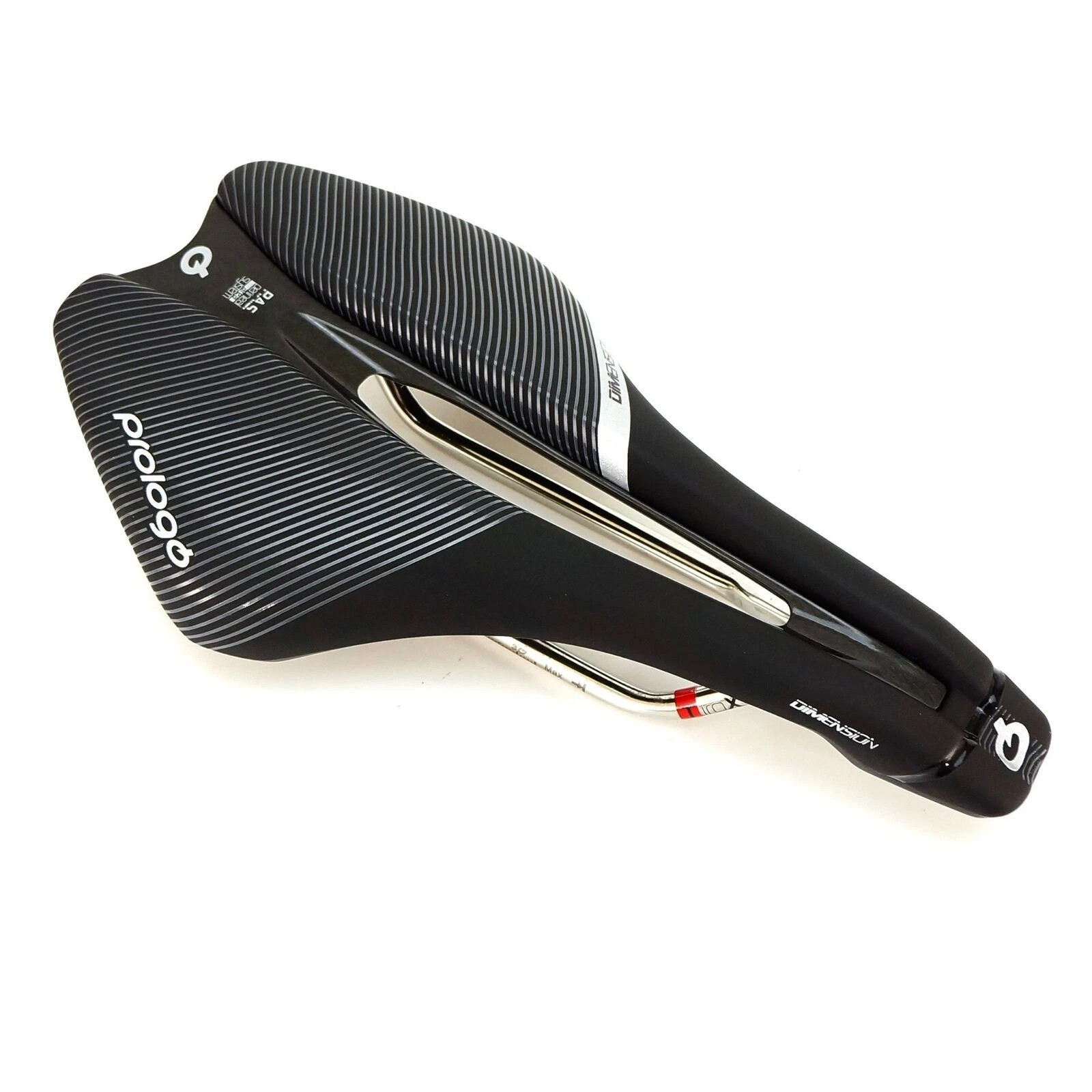 Prologo Dimension 143 STN/T4.0/Tirox Rail Road Bike Triathlon Seat Saddle Black