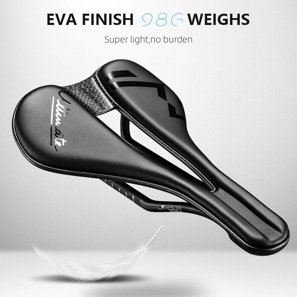 RYET 3D Printed EVA Carbon Saddle 143mm 7x9mm 98-135g Superlight Road MTB Gravel