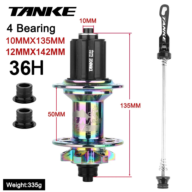 Mountain Bike Quick Release Hub 36H 6 Claw 108 Clicks Sealed Bearing Disc Brake
