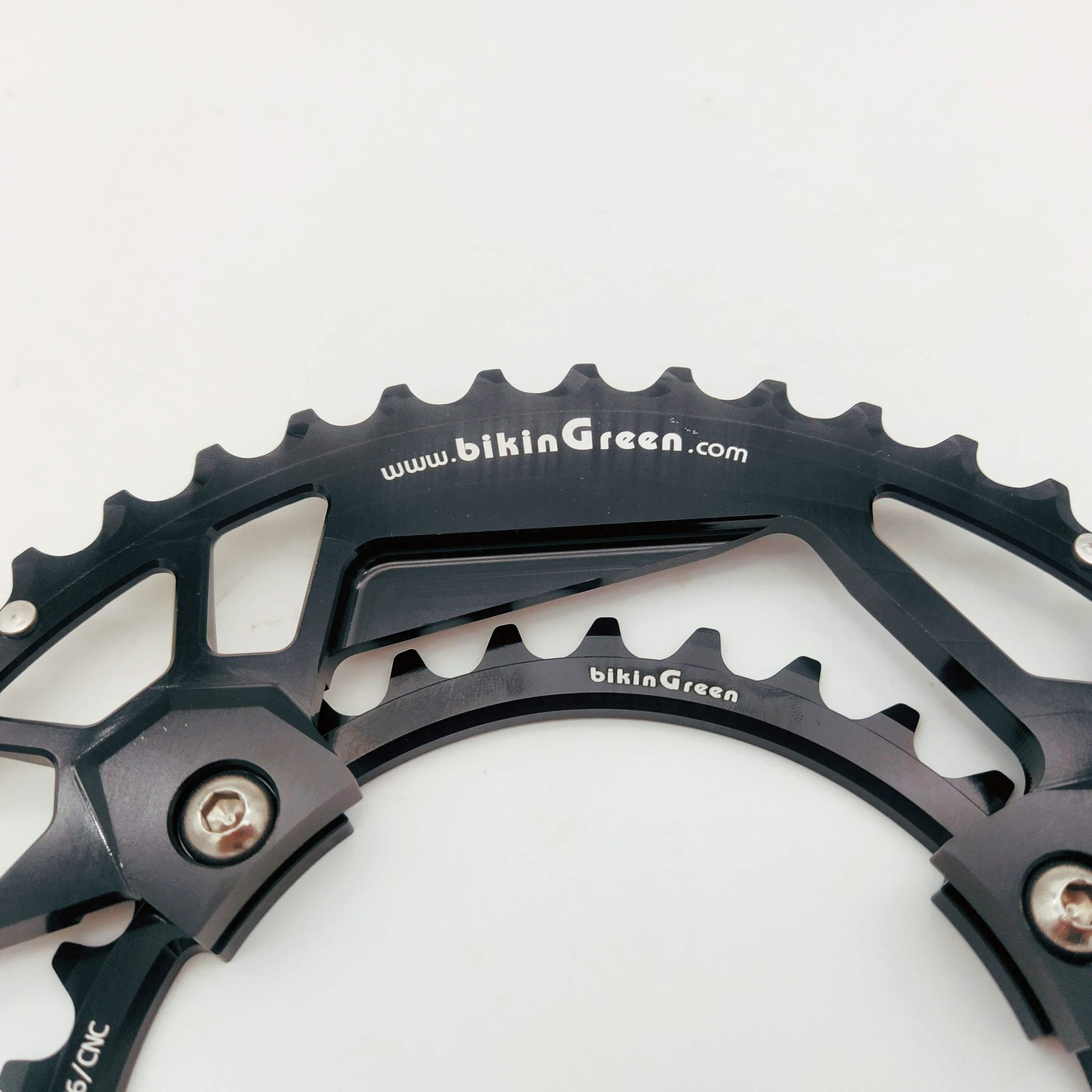bikinGreen CNC Chainring V3 48/31T For Shimano 4 Arm 9-12 Sp Road Cyclocross