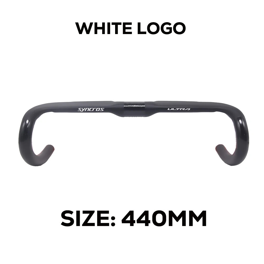 Road Bike Handlebar 380mm/400mm/420mm/440mm Black Matt Fully Internal Routing