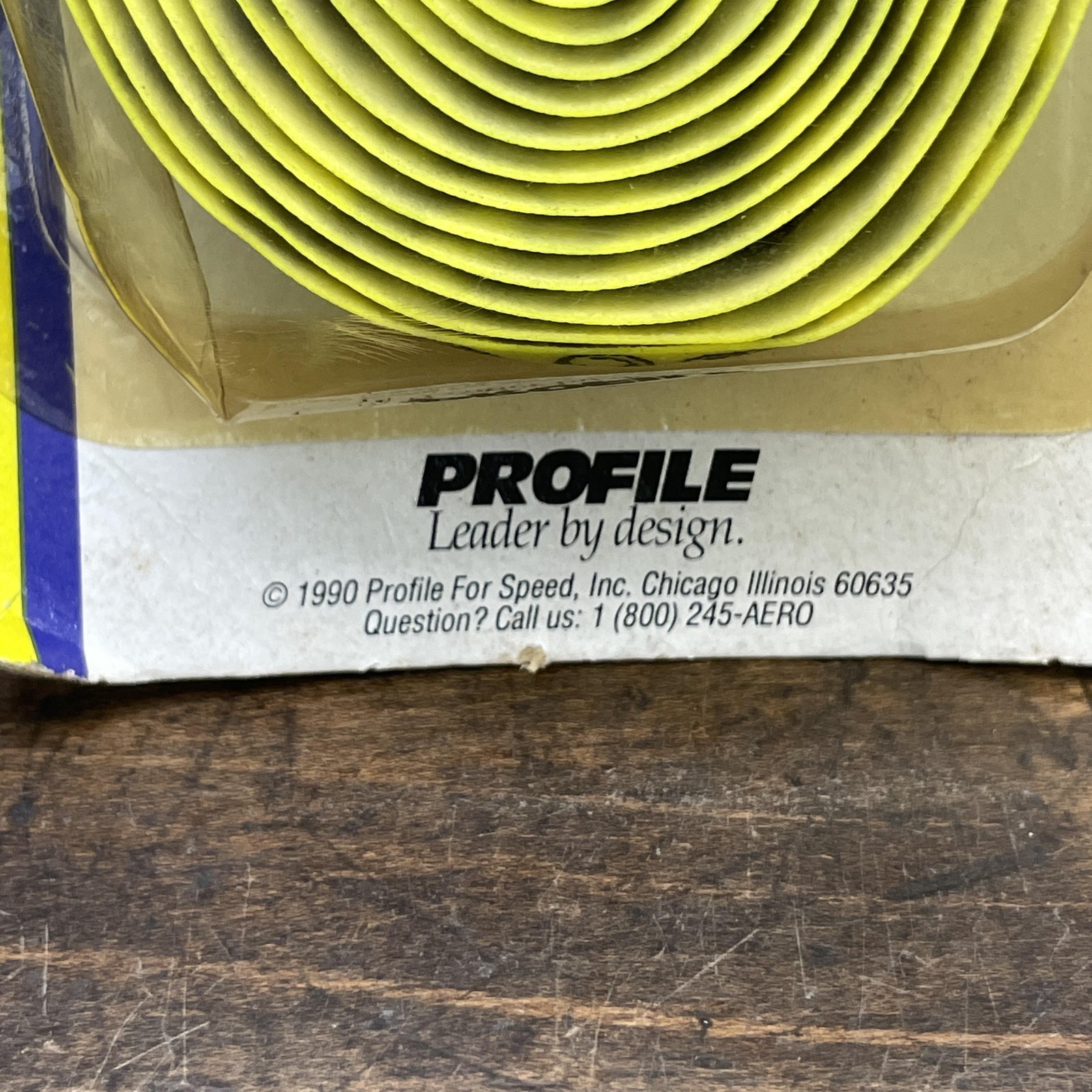 Vintage Profile Handlebar Tape Yellow Skull Head NOS 90s Road Bike Aero