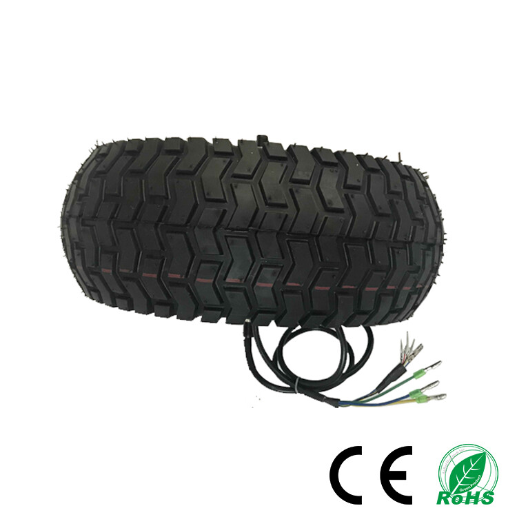500W Single Shaft Double Shaft DC Brushless Golf Cart Hub Motor Wheel for Sales