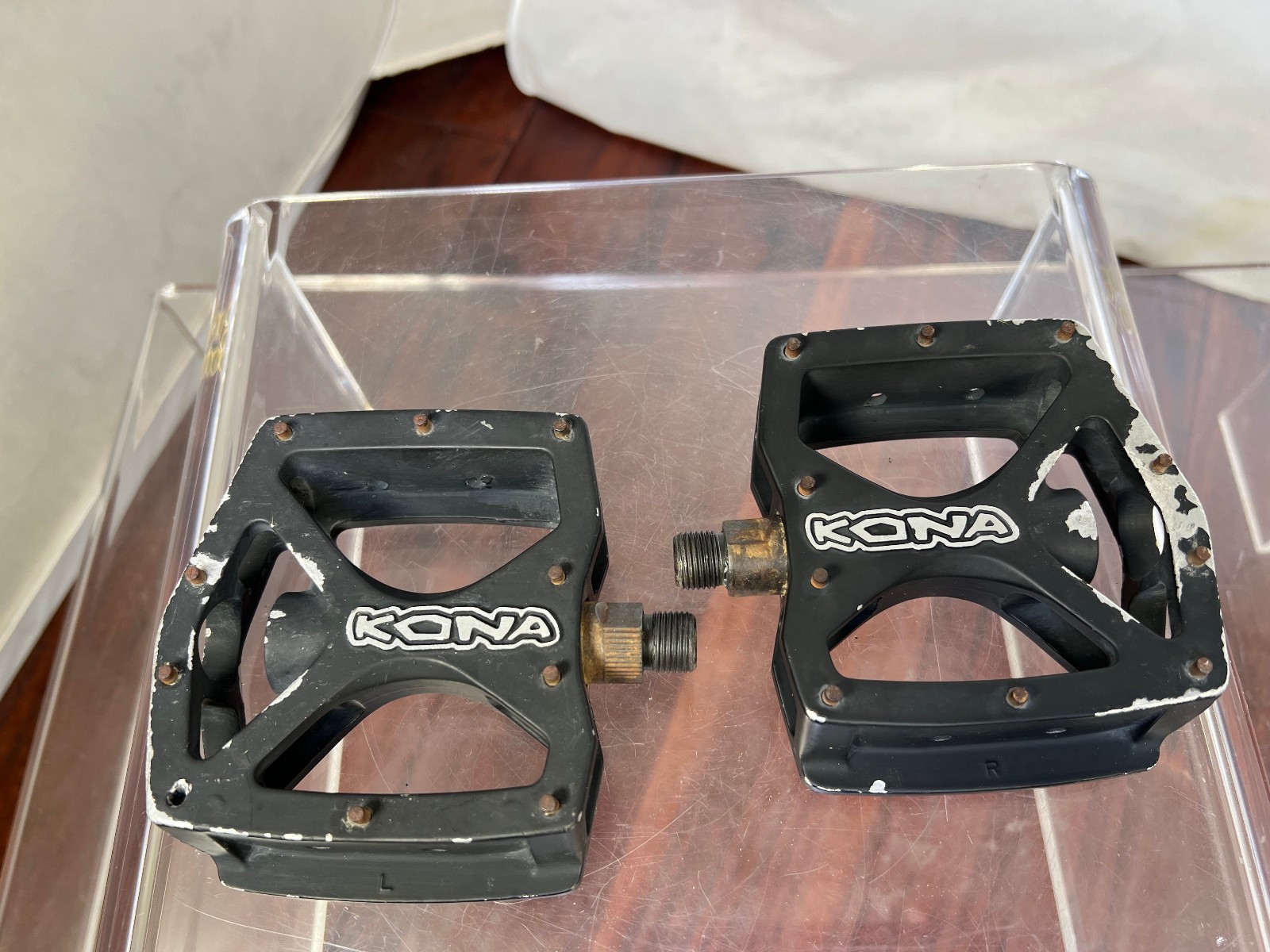 Vintage Kona Flat Platform Downhill Pedals DH Retro MTB