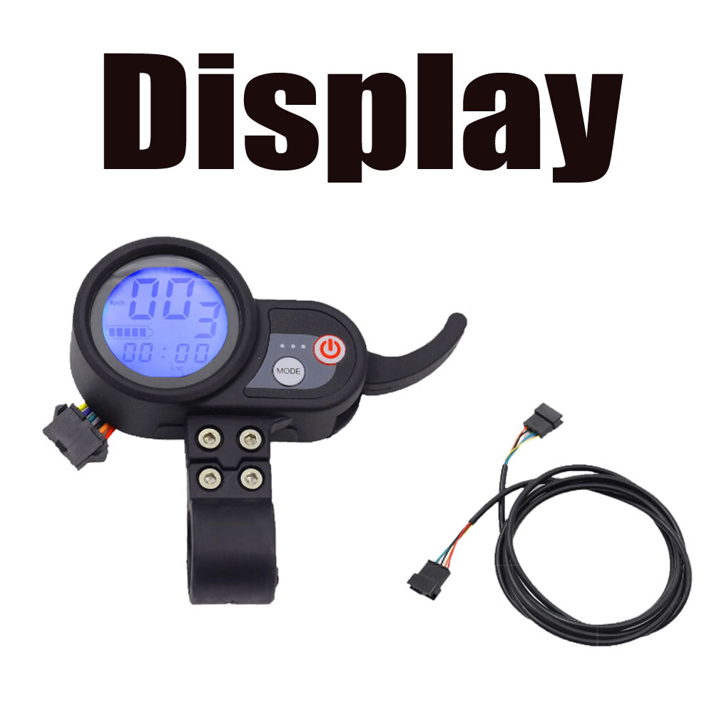Electric Scooter LCD Display Screen Accelerator Use USB 36V 48V 52V 60V