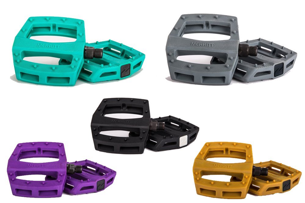 MERRITT BMX – P1 BMX BIKE PEDALS – 9/16″ – PRIMO CULT SUNDAY FIT KINK