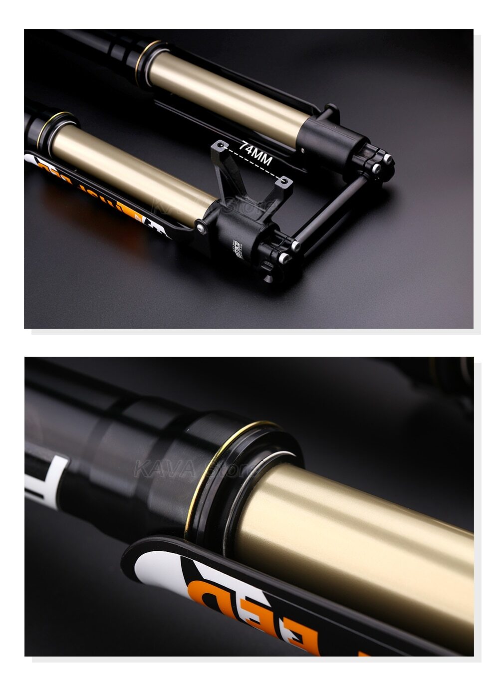 E-bike Fork 26/27.5/29Inch MTB Bicycle Downhill Inverted Air Suspension Fork