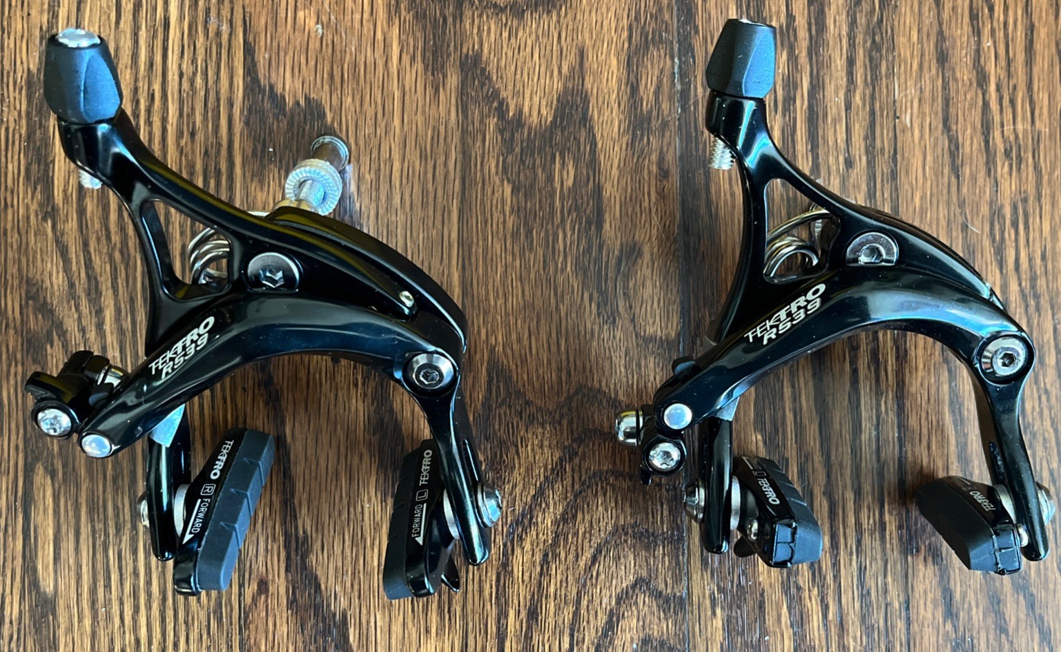 New Tektro R539 Road Bike Rim Brake Calipers Black Mid Reach 47-57mm