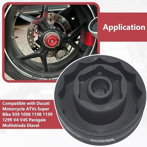 30mm 55mm Front Rear Wheel Axle Nut Socket Tool, Compatible with Ducati Motorcyc