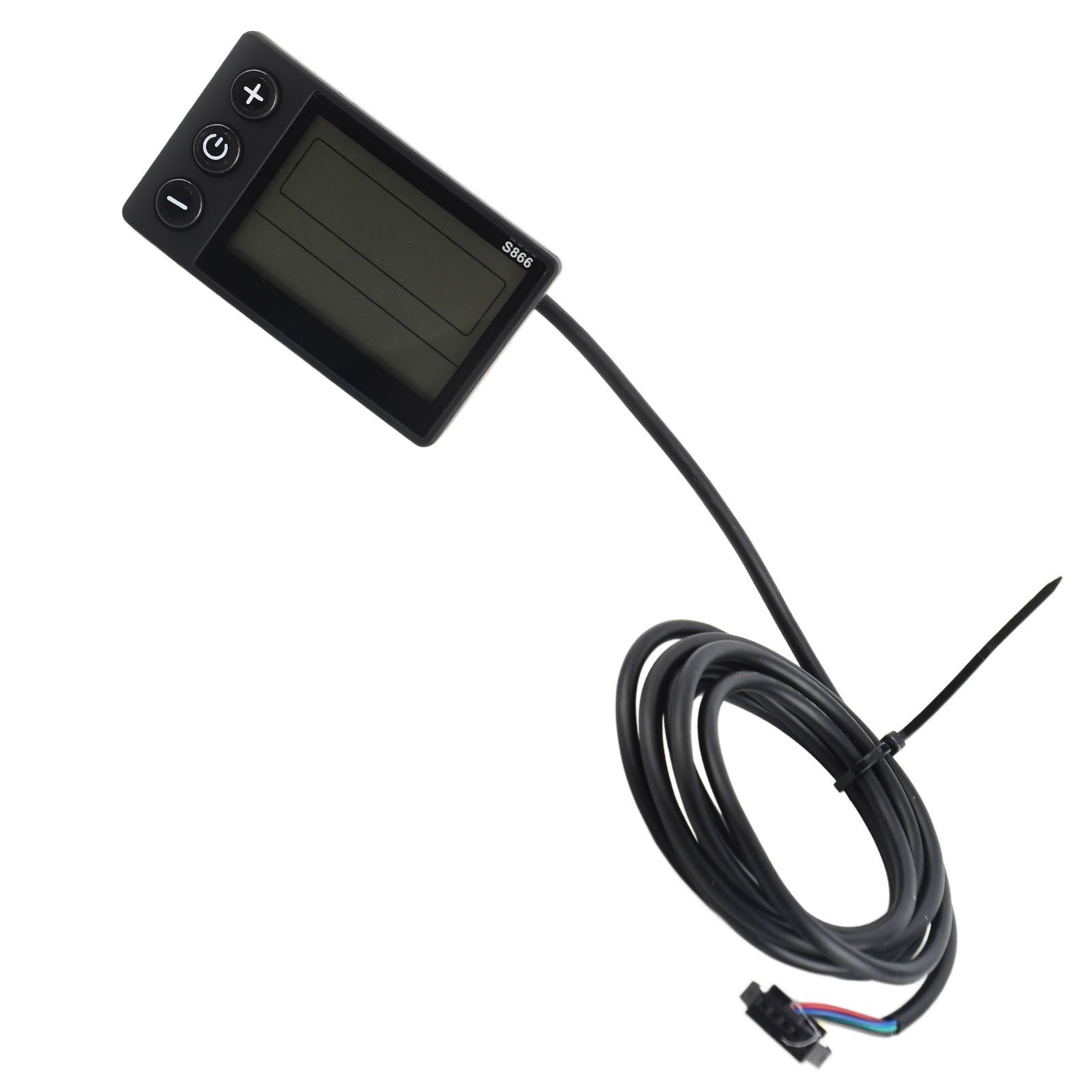 S866 LCD Display Meter 24V 36V 48V E-Bike Scooter Control Panel with SM Plug