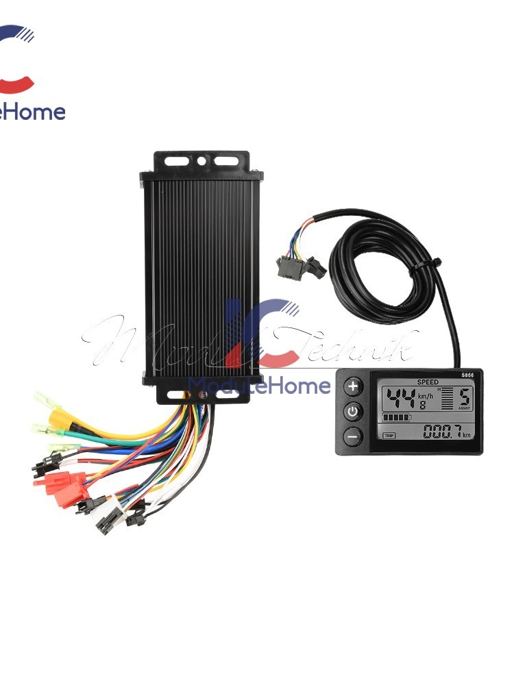 36V48V64V 30A Sine Wave Brushless Motor Controller 750-1500W Driver S866 LCD