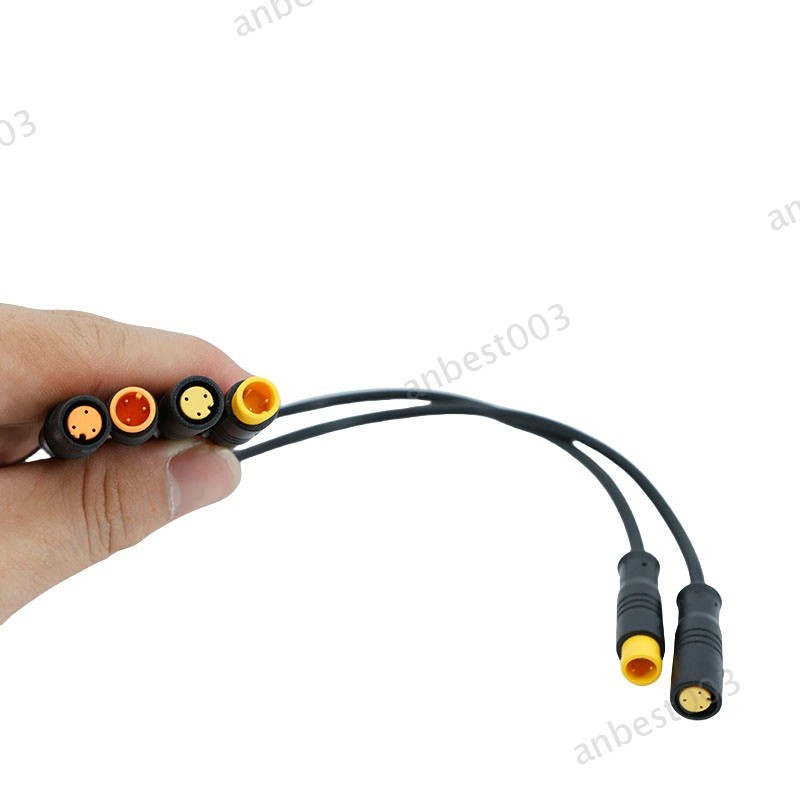 0.2m m8 9mm 3 pin Electric Bicycle Butt signal Cable Waterproof Wire Ebike Plug