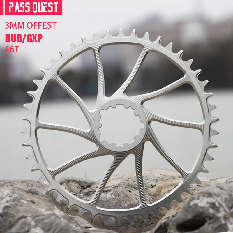 3mm Offset Chainring 40T-54T Narrow Wide Chainring for ROAD/Gravel Bike 9-12S