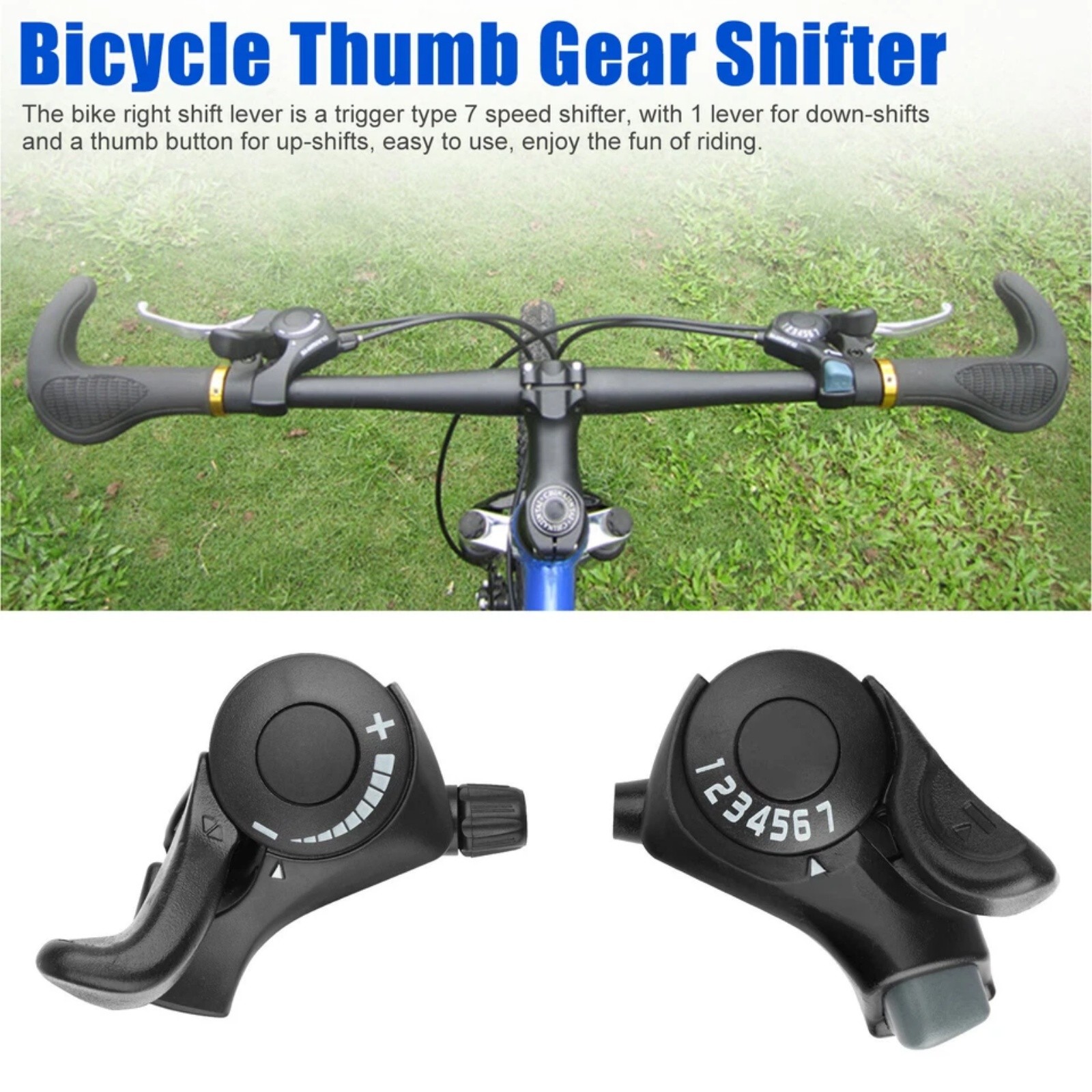 3×7 21-Speed Shifters w/Durable Construction Aluminum Steel & Premium Plastic