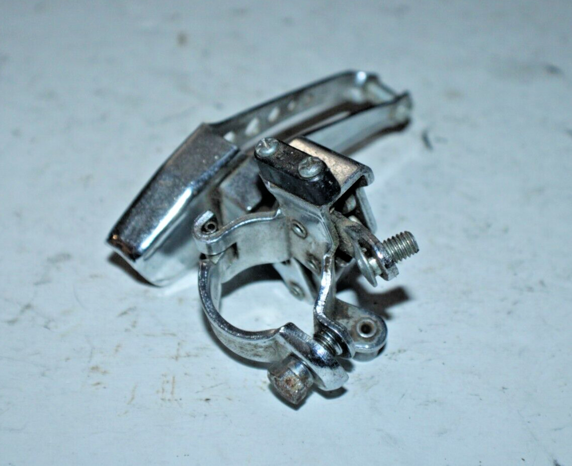 Shimano Thunder Bird II Vintage Double Front Derailleur 25.4mm Silver Ships USA!