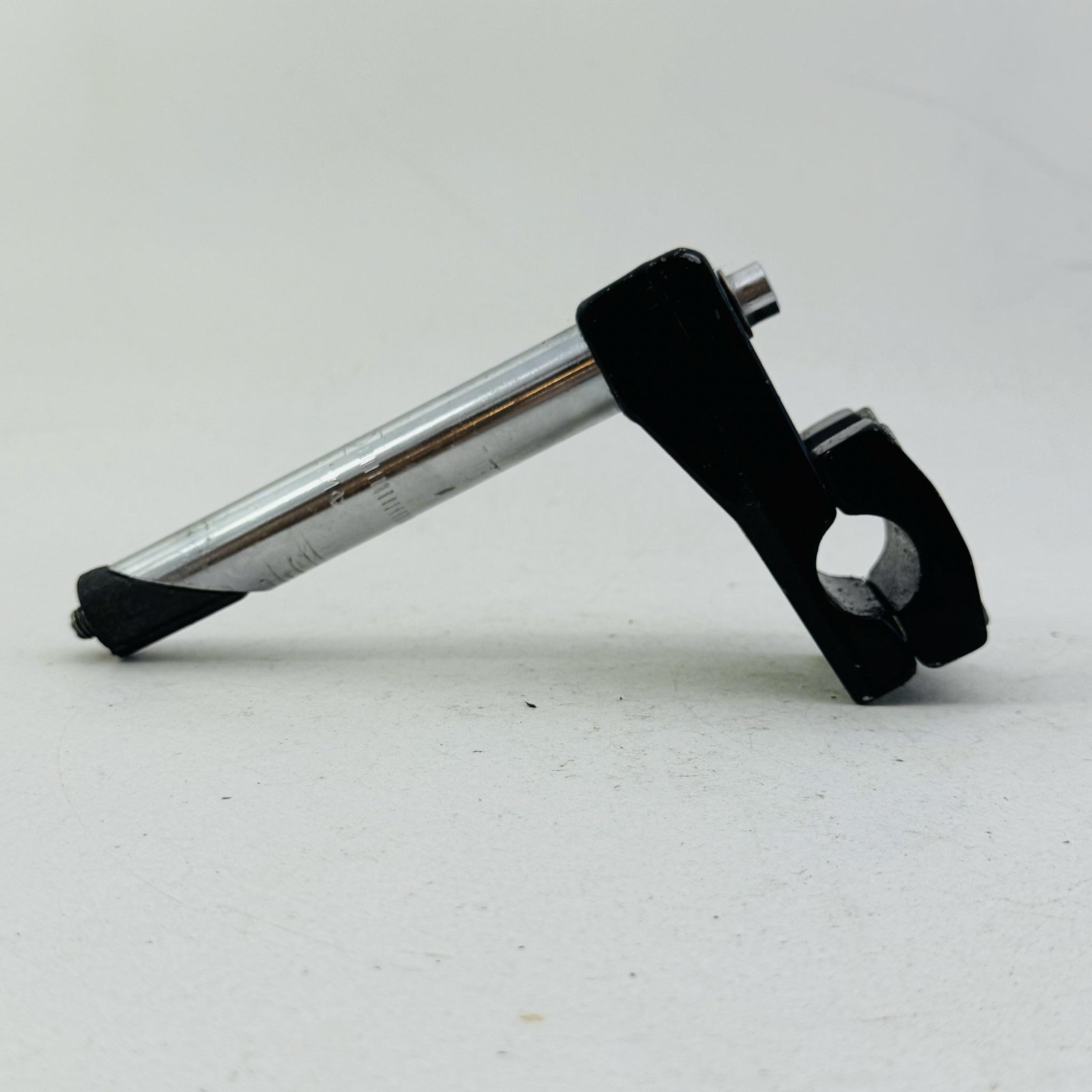 Vintage BMX Quill Handlebar Stem 21.1mm 4-Bolt Neck Black Steel Bike A05