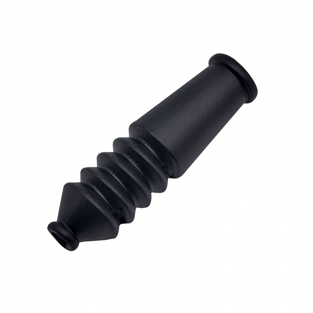 Bicycle Brake Cable Rubber Sleeves 10 pcs Black 3.4 x 1 cm for V-Brake