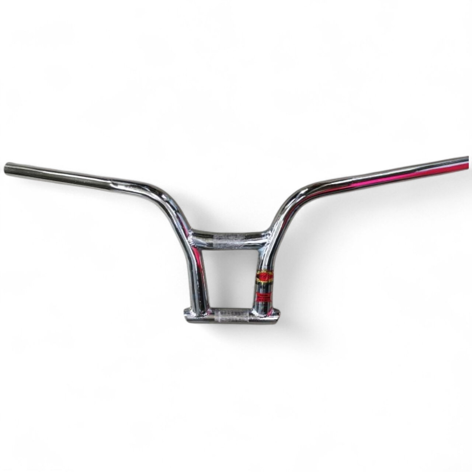 BMX Handlebar Crazy Fish Old School Freestyle Chrome Hi-Ten Steel 1″