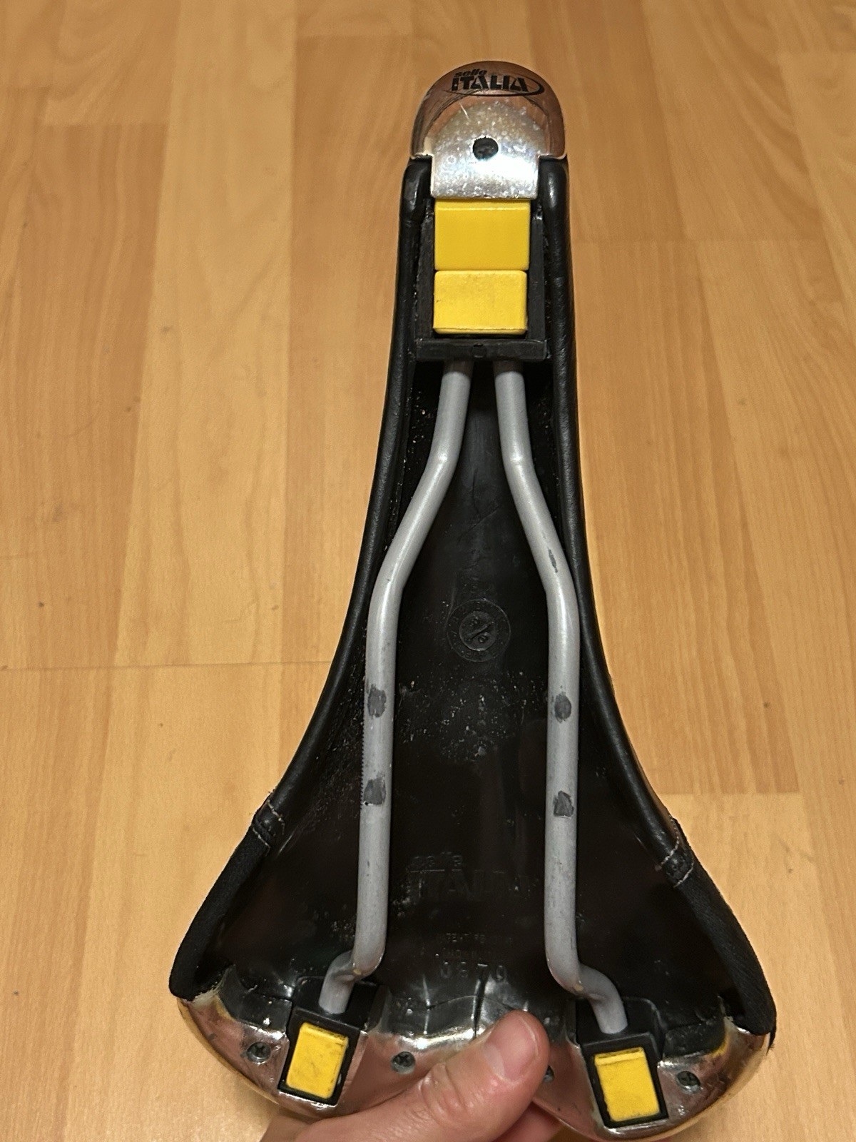 Vintage Selle Italia Turbo Matic 3 Genuine Gel Manganese Rail 90s Bicycle Saddle