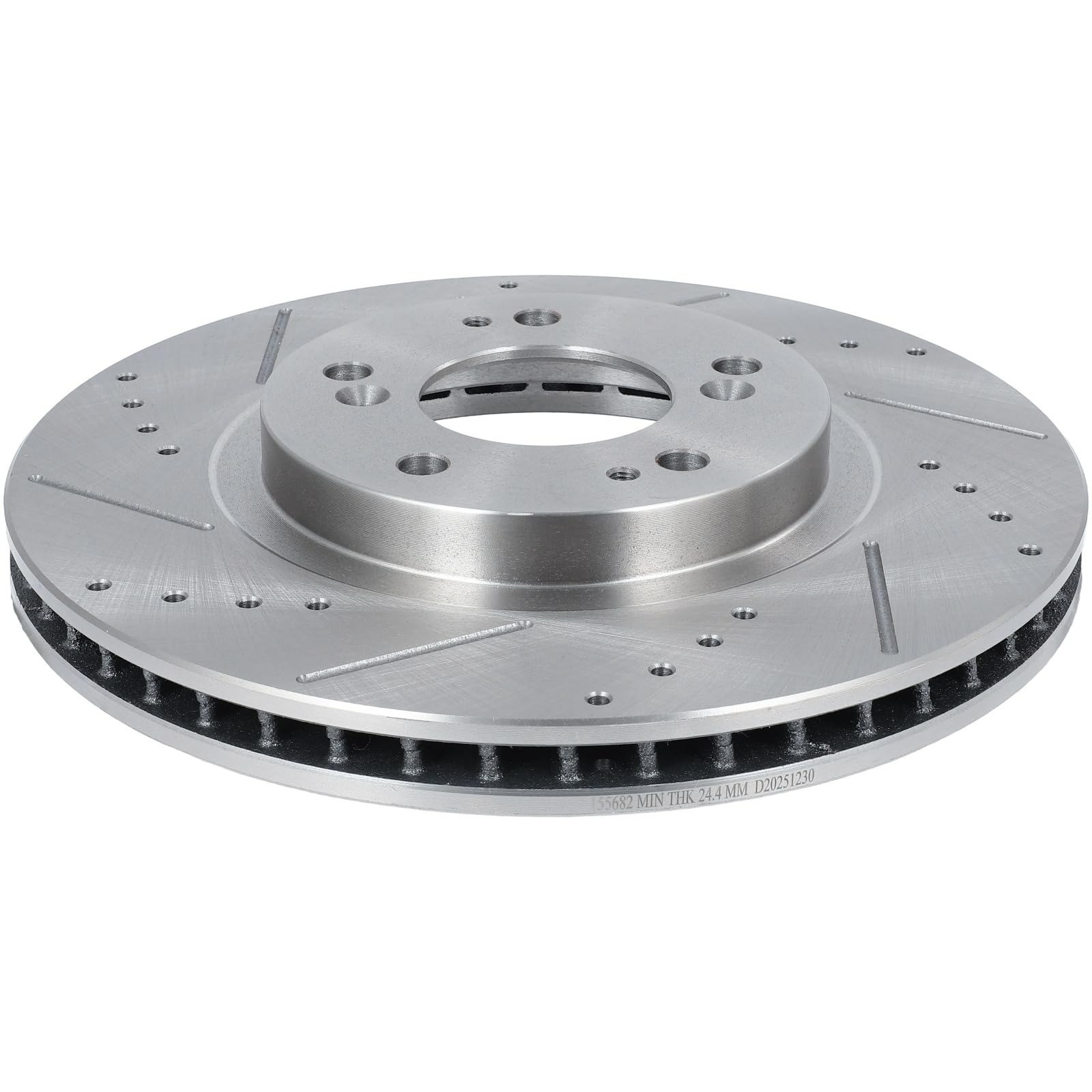 SCITOO Front Brake Rotors 2pcs Drilled & Slotted for Chrysler Dodge Jeep