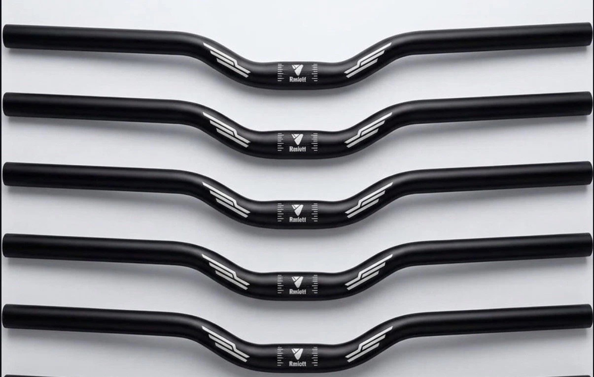 Lot of 5 Rmiott MTB Riser Handlebars 25.4mm x 640mm 30mm Rise Black New Bulk