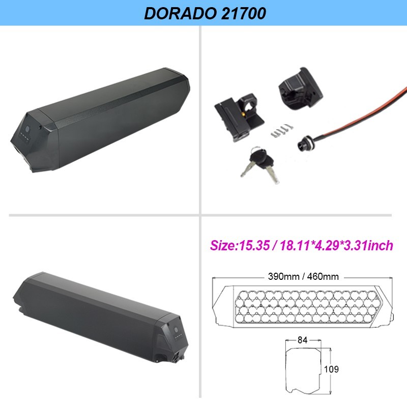 48V reention dorado battery 13ah 17.5ah 21ah 25ah li ion for NCM moscow ebike