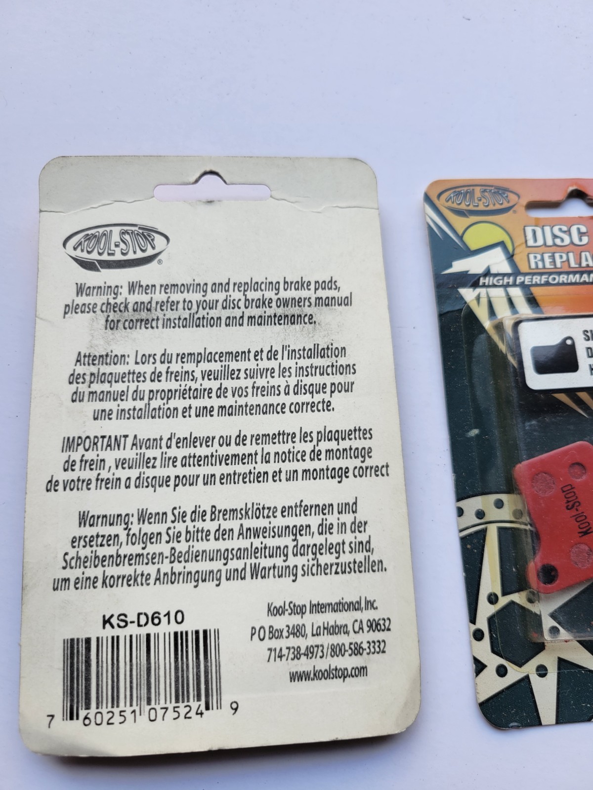 Shimano Deore kool stop vintage mountain bike brake pads 2 pack