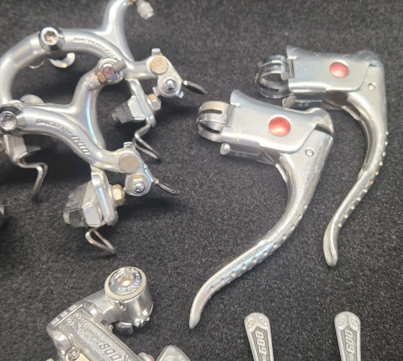 Shimano 600 Arabesque Mini Groupset (Brake Set, Derailleurs, Downtube shifters)