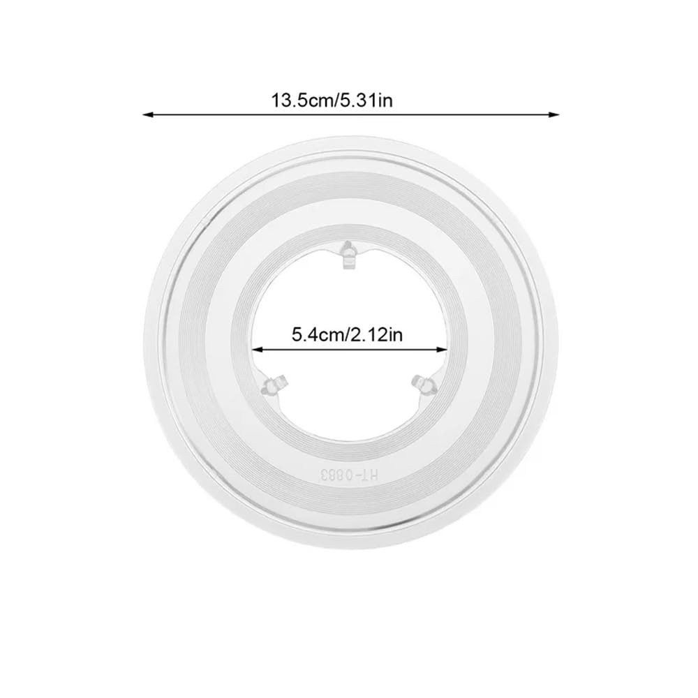 YehVeh 3 Pack Bike Spoke Protector Flywheel 135 mm/ 5.31 inch, Transparent