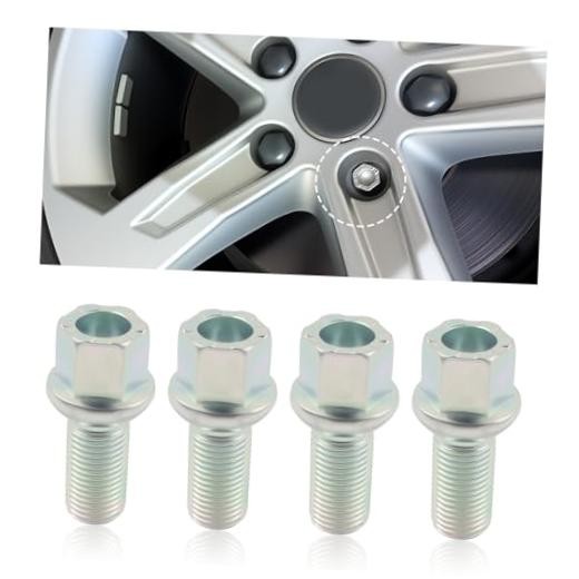 4PCS M14x1.5 Lug Bolts,High Hardness Wheel Bolts Compatible with Skoda Audi A3