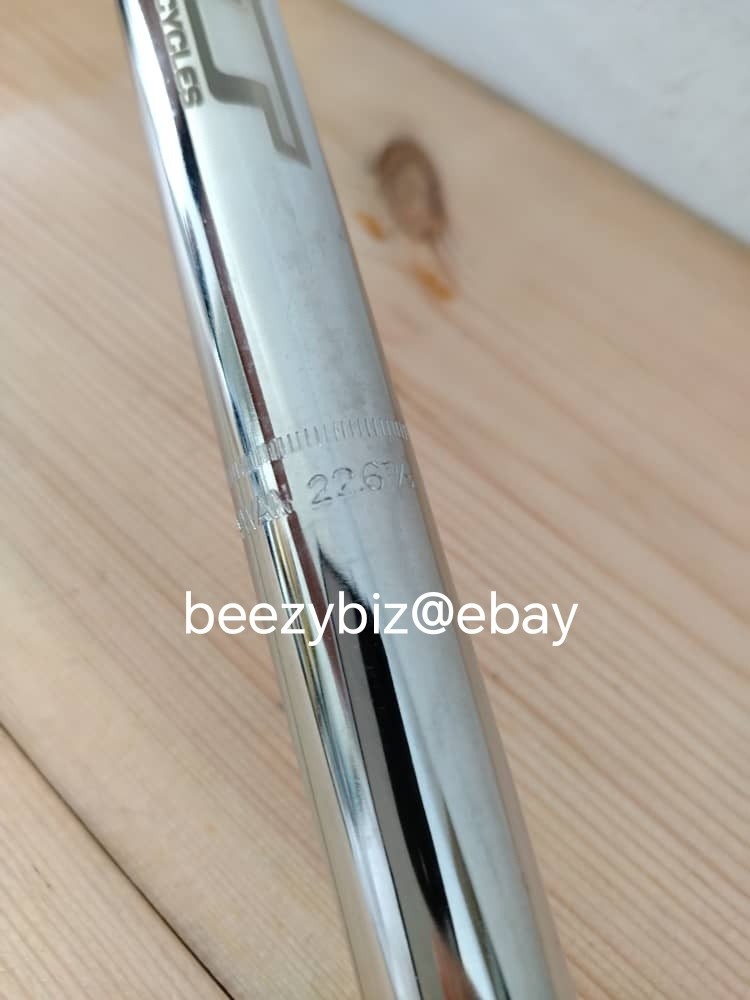 GT Seatpost 22.6mm BMX CROMOLY Bicycle Seat Post Old School CrMo Cr Mo Freestyle