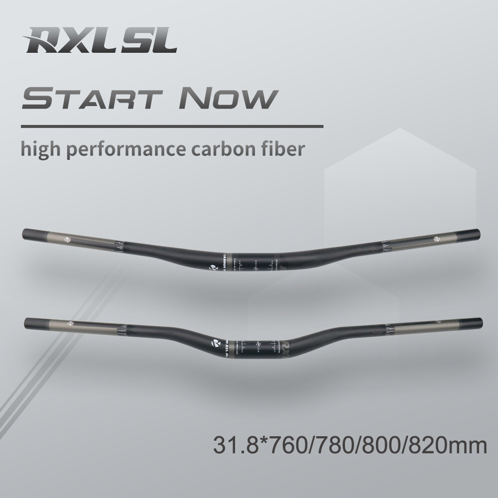 31.8 MTB Handlebars Carbon Fiber Mountain Bike Handle Bar Extra Long 76/78/80/82
