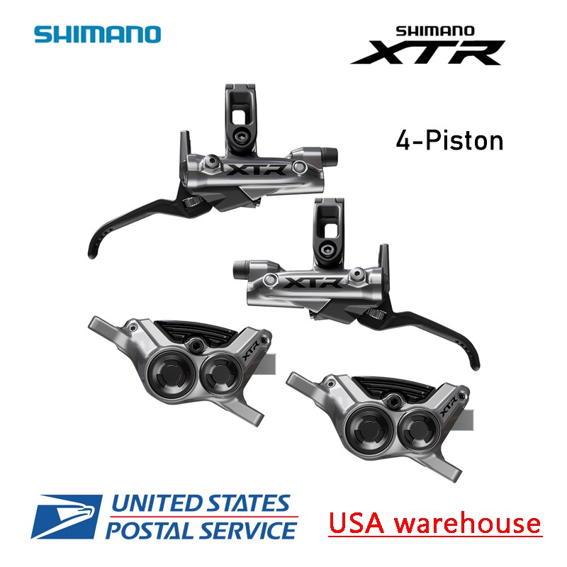 Shimano XTR BL-M9200 BR-M9200 4 Piston Hydraulic Disc Brake Set Front & Rear MTB