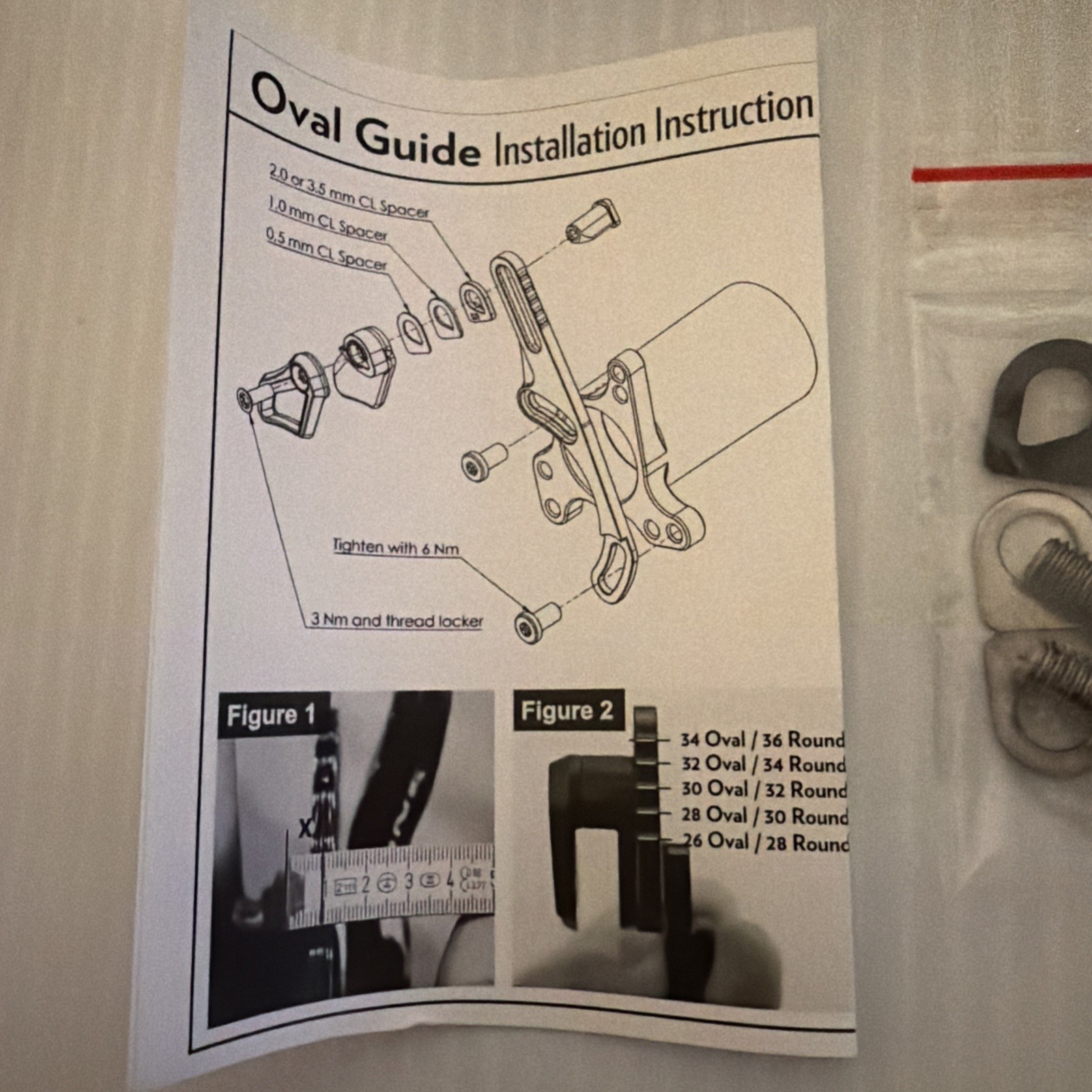 Absolute Black Oval Chainguide TG-ISCOG Top Mount New In Original Packaging