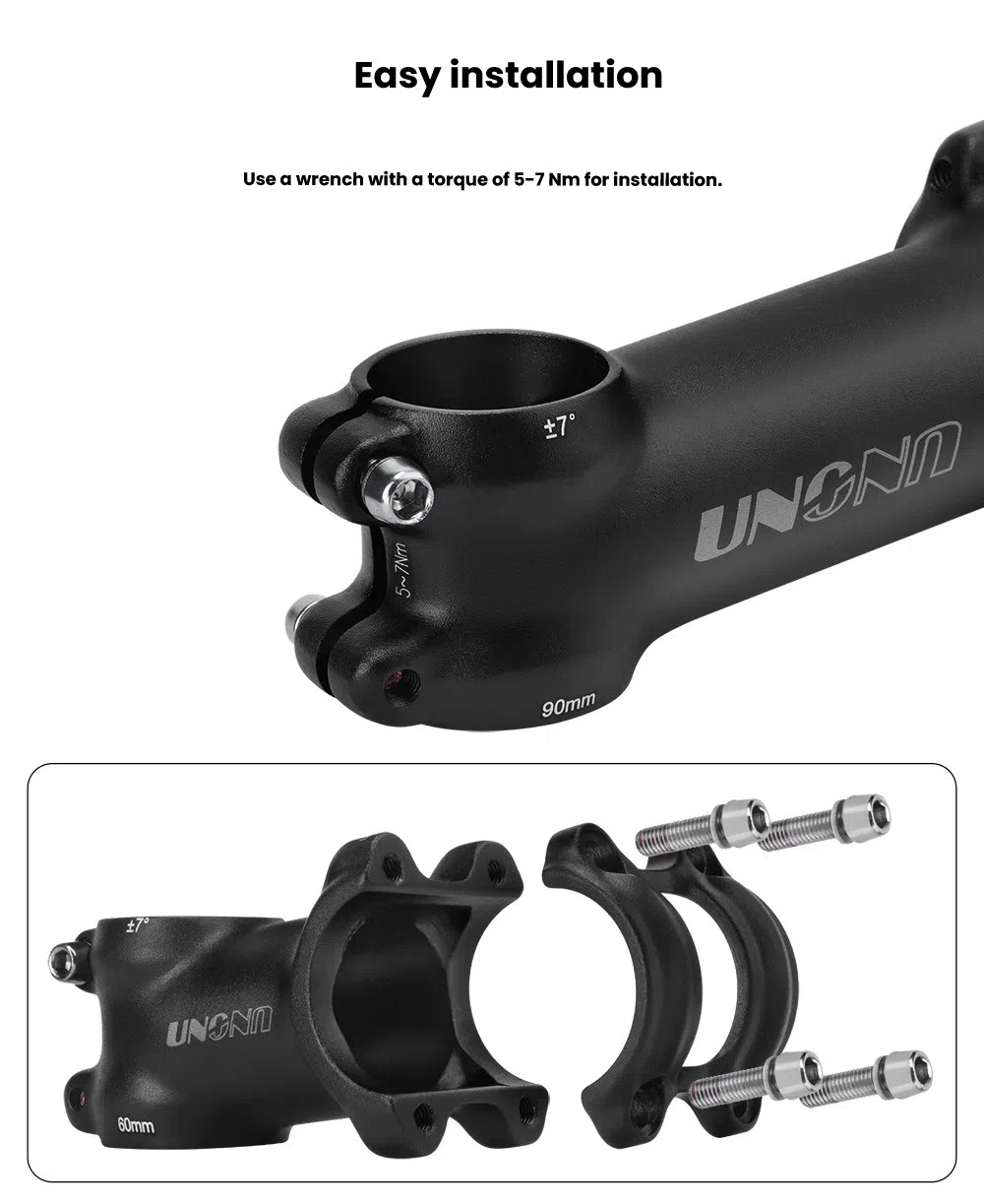 Ultralight Cycling Stem Aluminum Mountain Road Bicycle Stem 7°/17°/35° 60-130mm