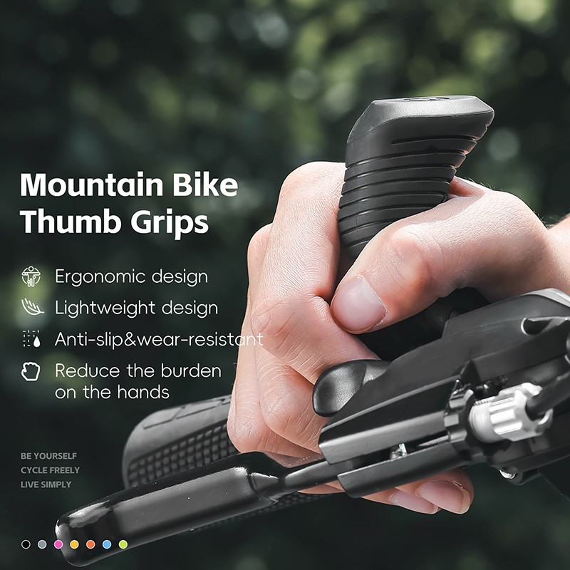 WEST BIKING MTB Bike Handle Bar Ends Ergonomic Bicycle Rest Handlebar 22.2mm