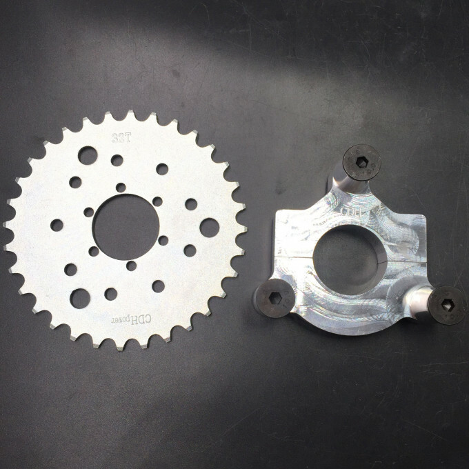CDHPOWER Rear Hub Adapter 1.5″ & 32T Sprocket for SPOKE WHEEL Gas Motorized Bike