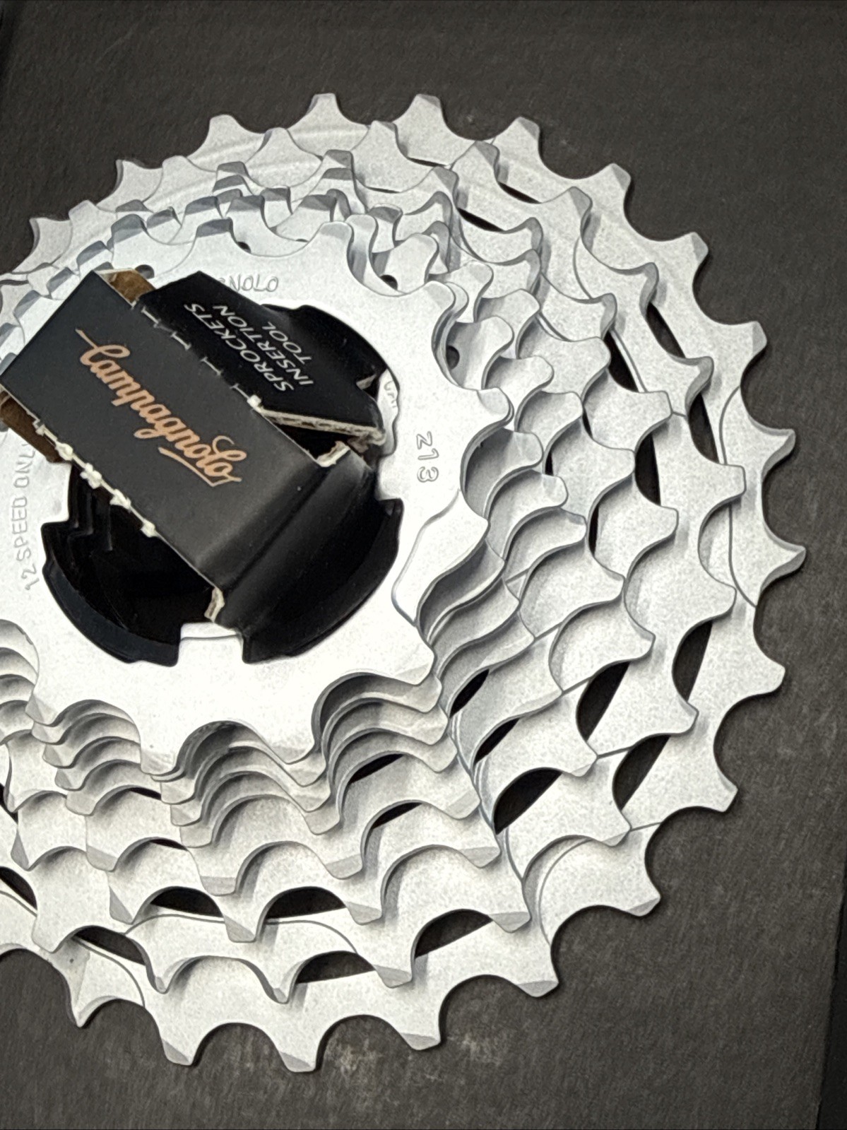 Campagnolo Super Record Cassette – 12 Speed, 10-27t, Silver NEW IN BOX MSRP $425