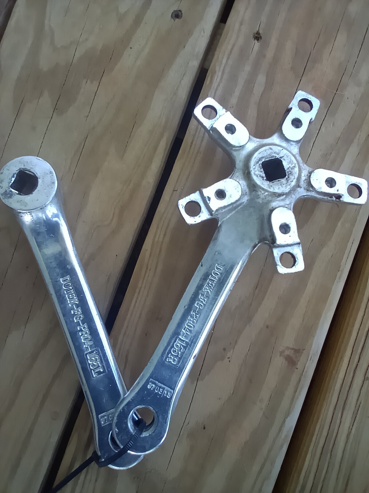 DOTEK FG PRO6 Crankset 165mm 53/39 Square taper 130BCD