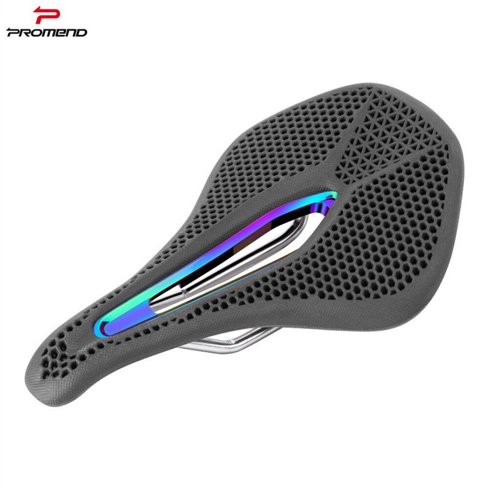Promend 3D Printed Bicycle Saddle Hollow Honeycomb MTB Road Bike Seat Cushion