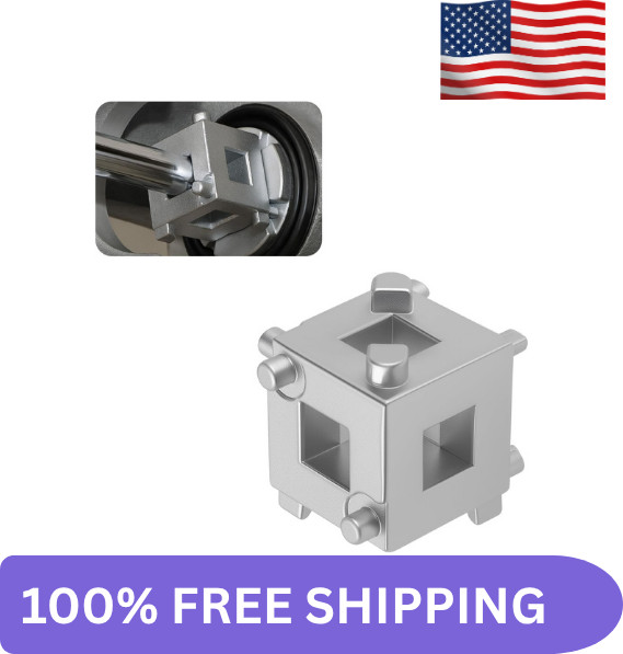 Car Cube Brake Caliper Compression Tool with 3/8″ Square Drive Hole,6 Sides Brak