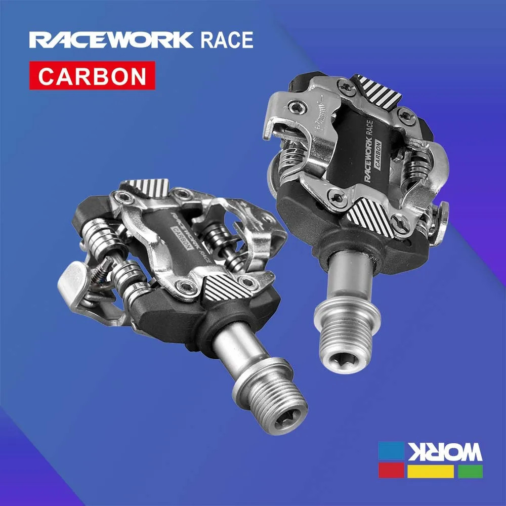 RACEWORK X-M8100 MTB Bike Pedals Self-Locking SPD Compatible Carbon Fiber