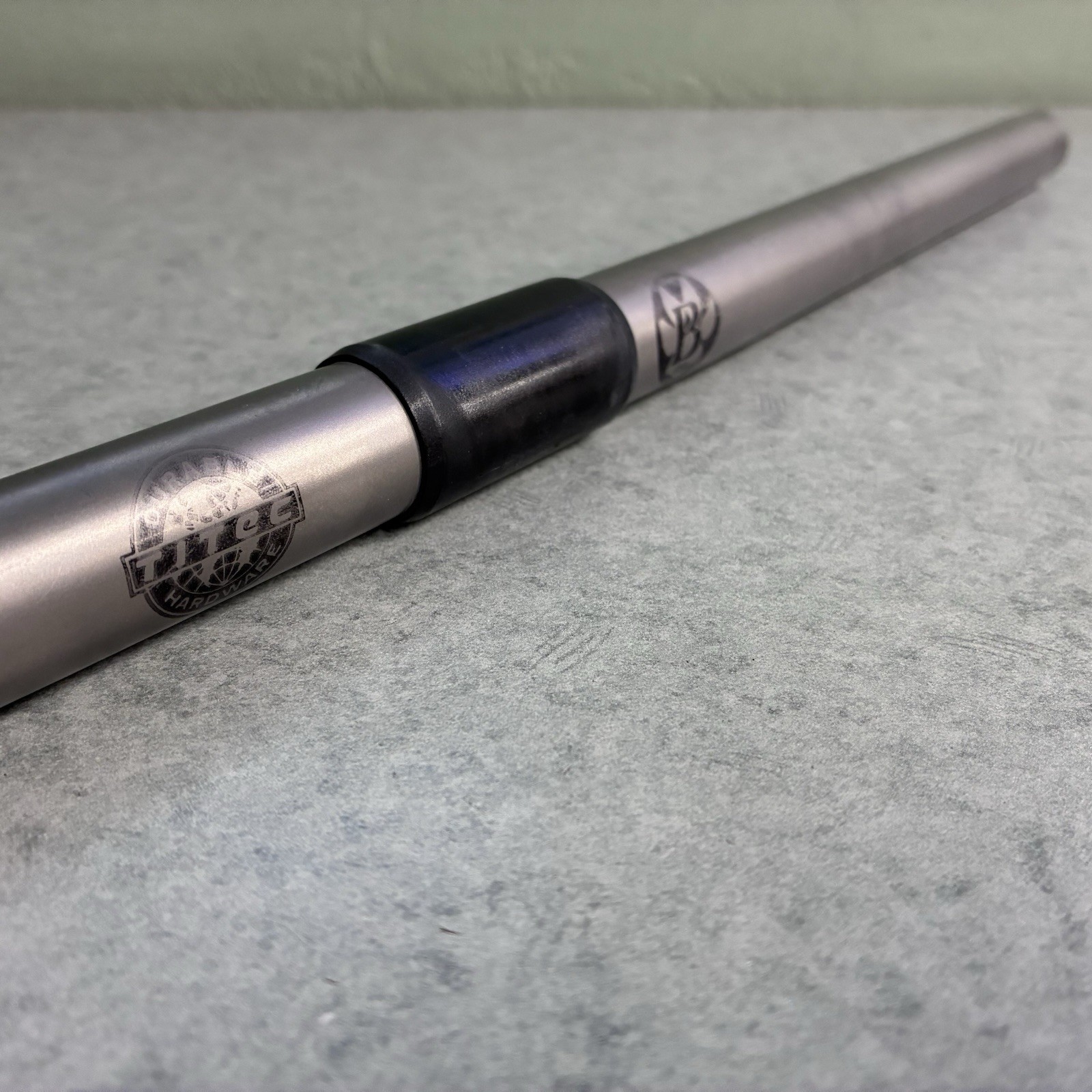 Vintage Bontrager Titec 560mm Titanium Flat Handlebar 22.2mm X 25.4 Shim