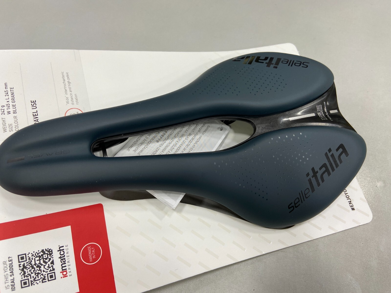 Selle Italia Novus Evo Boost Gravel TM Superflow L3 Saddle (Blue Granite)
