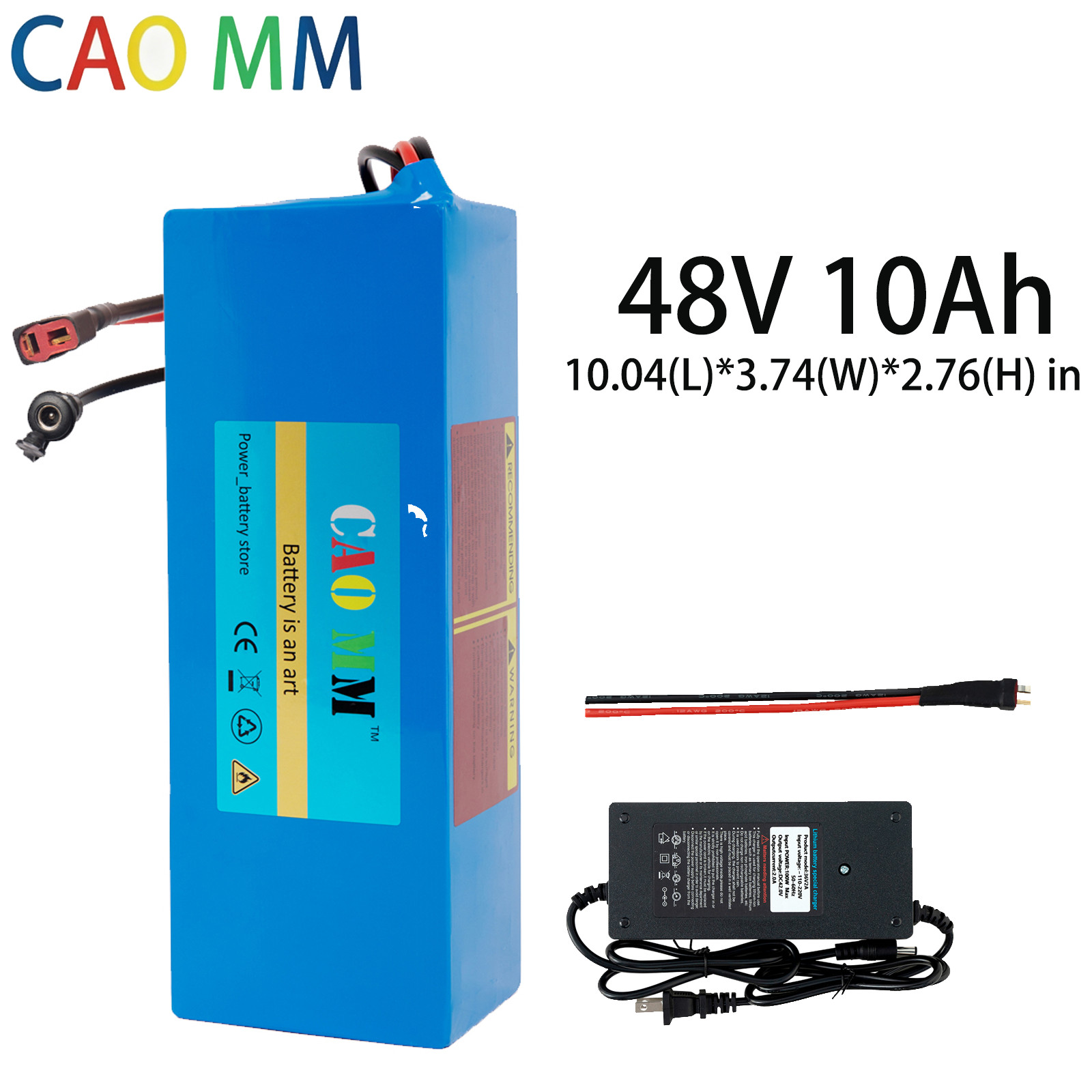 48V Ebike Battery 48V 10AH Lithium Battery for Electric Bicycle 100W-1000W Motor