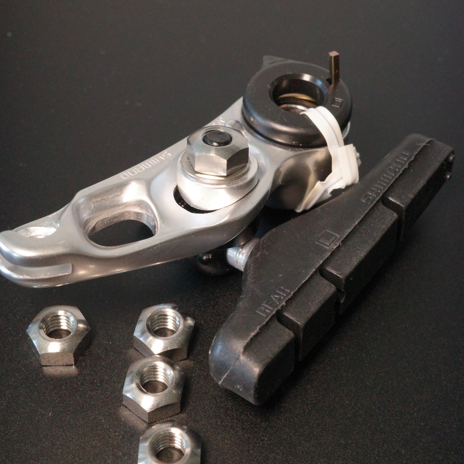Titanium M6 nuts 4pcs, SRP reproduction – cantilever brake holder. Retro MTB