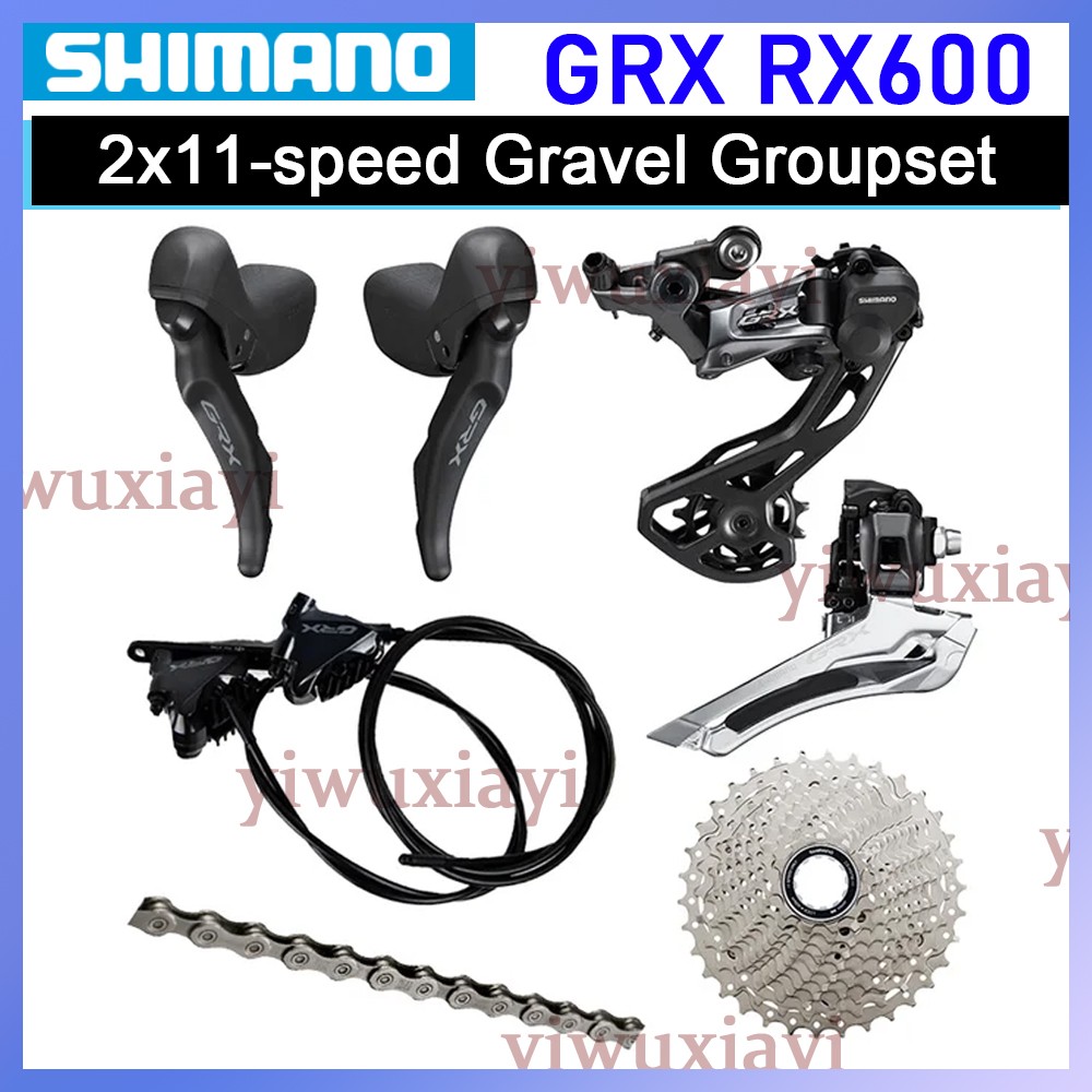 Shimano GRX RX600 2×11-speed Gravel Road Disc Brake Groupset RX810 Derailleur