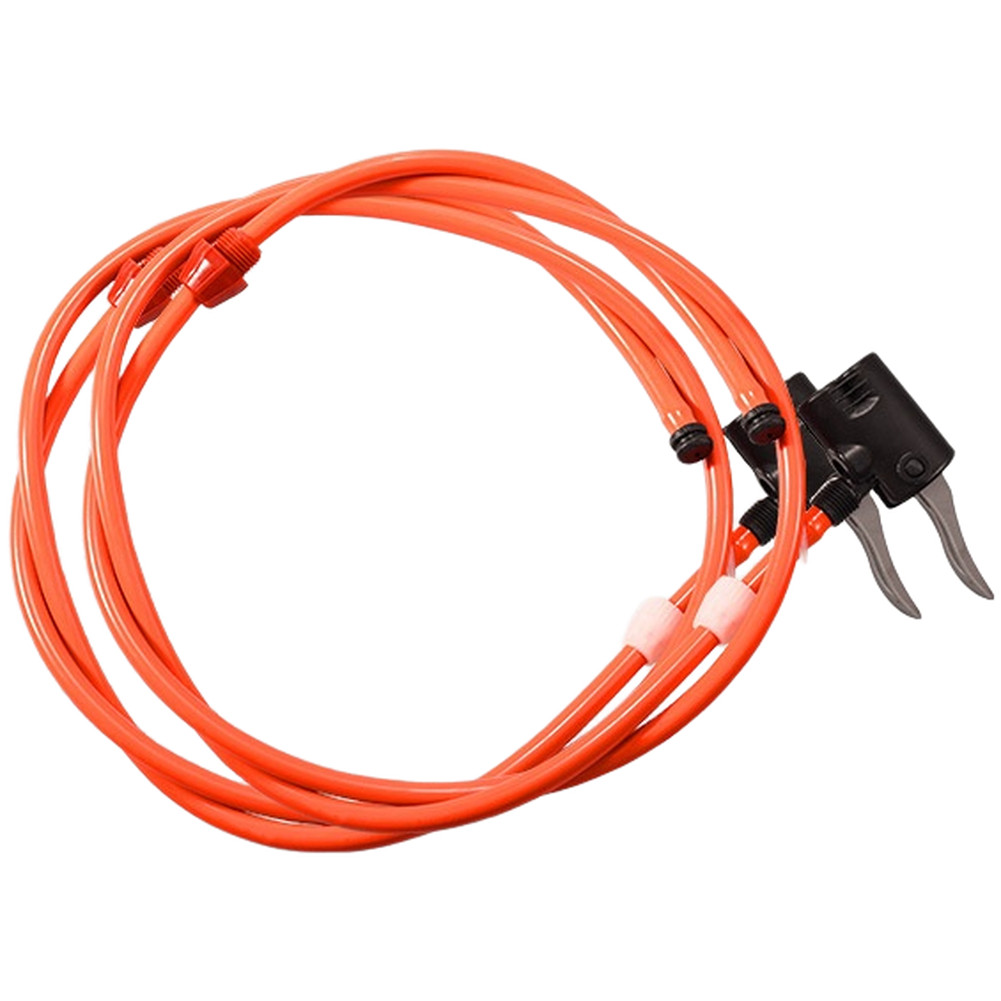 Multi-Valve Bike Pump Hose with Extended Length and Weatherproof Design