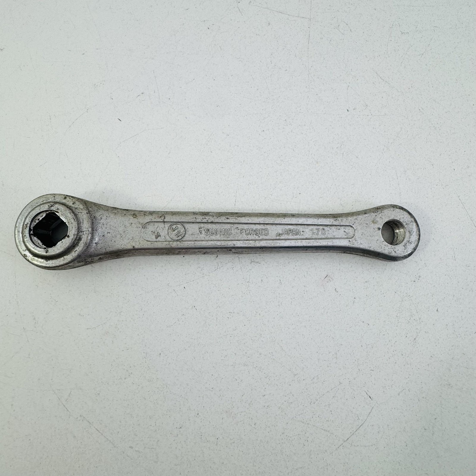 Vintage Sugino Left Crank Arm 170mm Square Taper Silver Japan Road MTB Bike A83